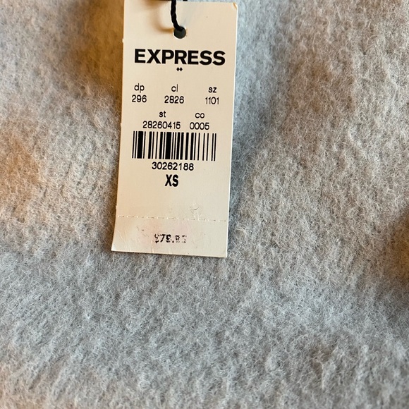 Express Ladies Light Gray Mock Turtleneck Sweater Size XS - Picture 3 of 4